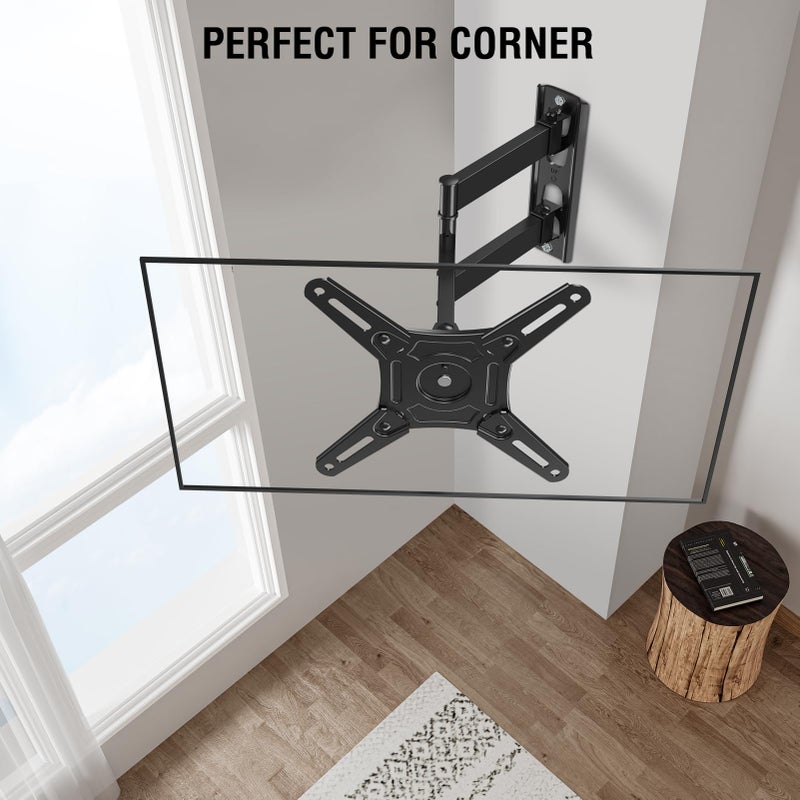ELIVED Full Motion TV Monitor Wall Mount for Most 14-42 Inch LED LCD Flat Screen TVs & Monitors, Swivel Tilt Extension Rotation tv Mount Bracket Max VESA 200x200mm, up to 44 lbs. - Image 5